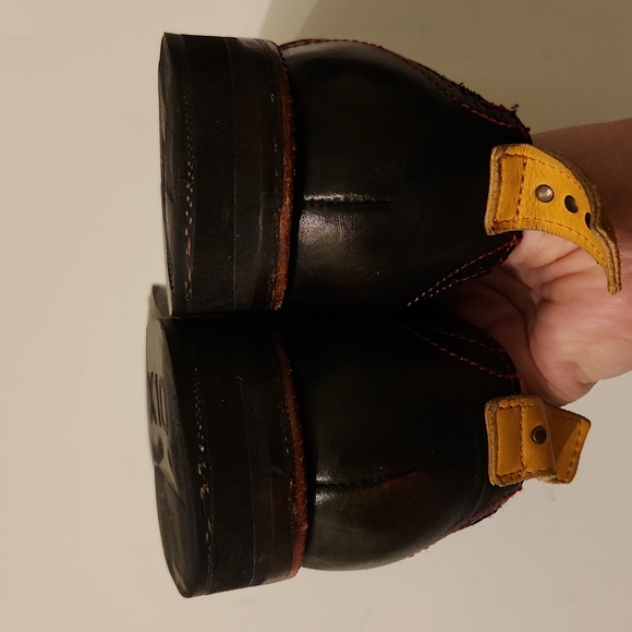 Pskaufman brogue shoes, men's 7.5, black with red contrast stitching/und… - Picture 6 of 8